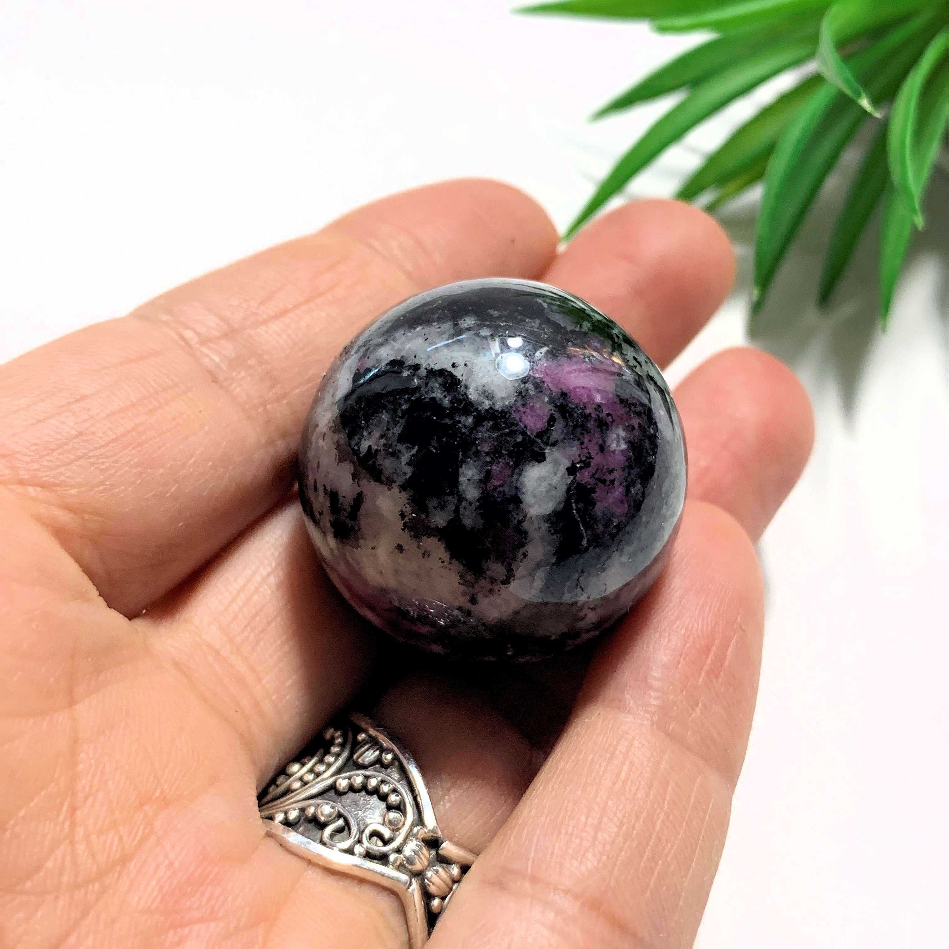 Stunning Rare Eudialyte Sphere Carving From Russia #1