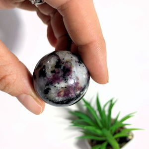 Stunning Rare Eudialyte Sphere Carving  From Russia #2