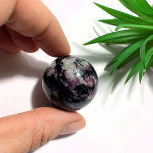 Stunning Rare Eudialyte Sphere Carving  From Russia #2