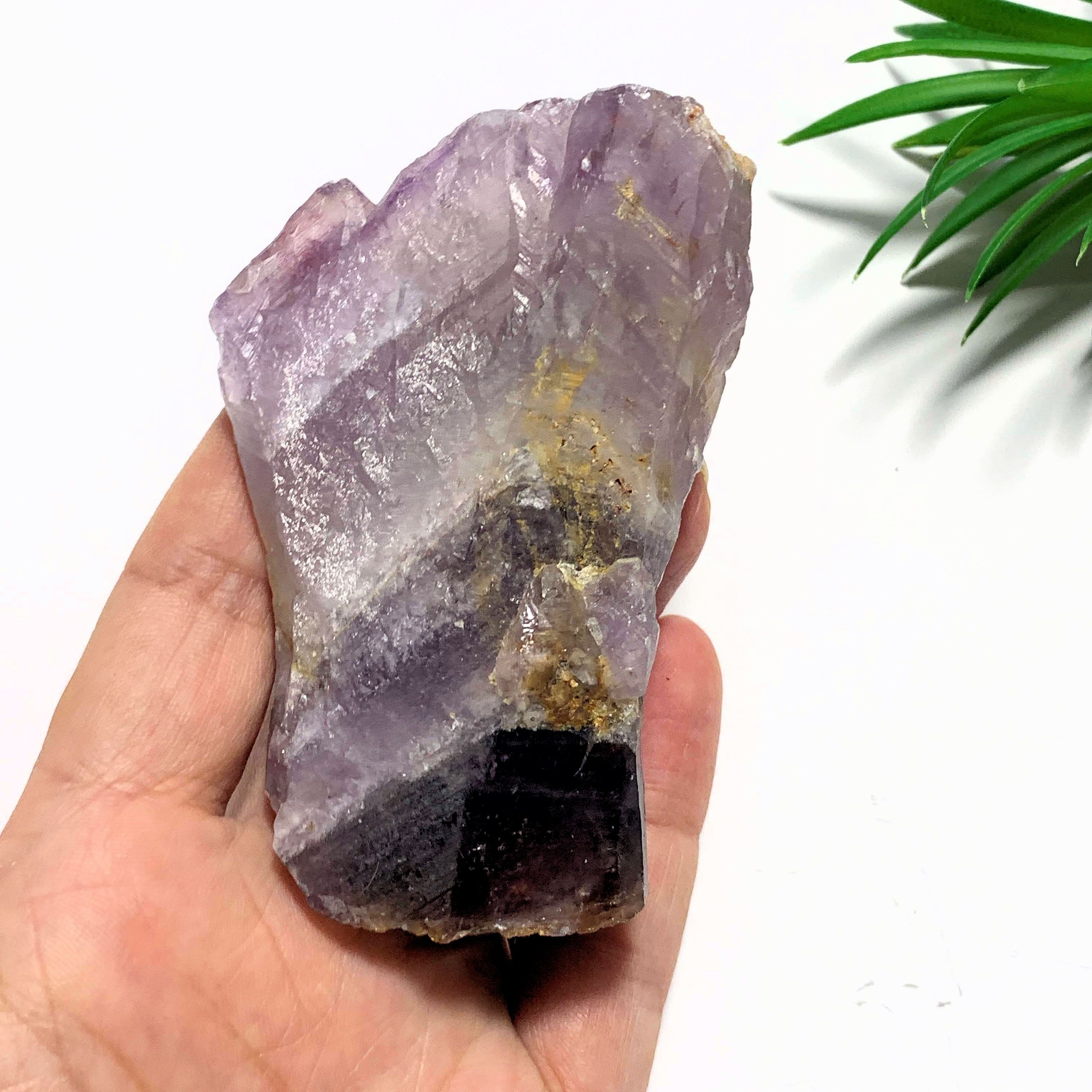 Pretty Purple Color Contrast Genuine Auralite-23 Self Healed Point from Canada