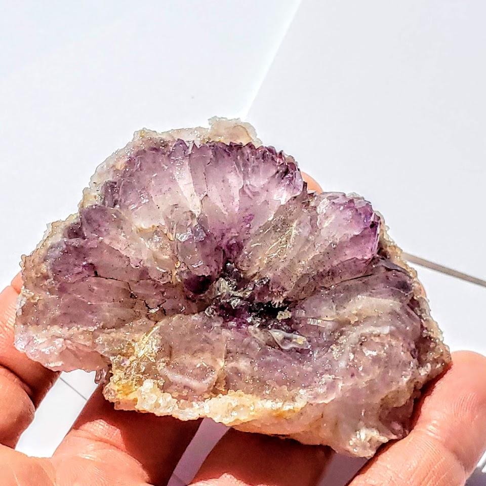 PRIVATE LISTING For Karen.S~Incredible Beauty Lavender Purple Amethyst Flower Natural Elestial Formation From India - Earth Family Crystals