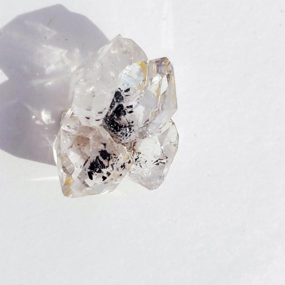 Gemmy Brilliant New York Herkimer Diamond Small Cluster #5 - Earth Family Crystals