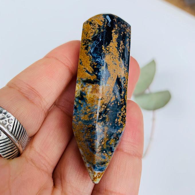 Unique & Stunning Healing Pietersite Wand Carving #6 - Earth Family Crystals