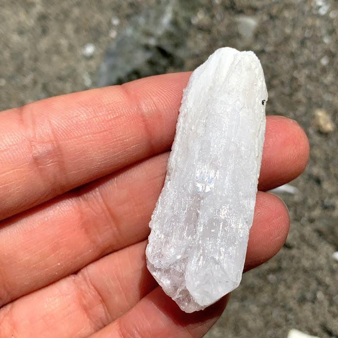 Creamy Danburite Hand Hand Held Specimen From Mexico #1 - Earth Family Crystals