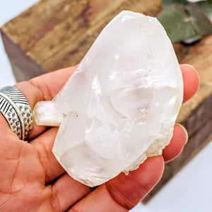 Heulandite Included Raw Calcite Point From India - Earth Family Crystals