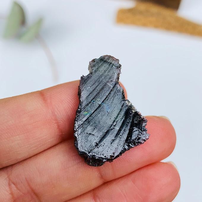 Chunk of Green Tourmaline in Collectors Box From Brazil - Earth Family Crystals