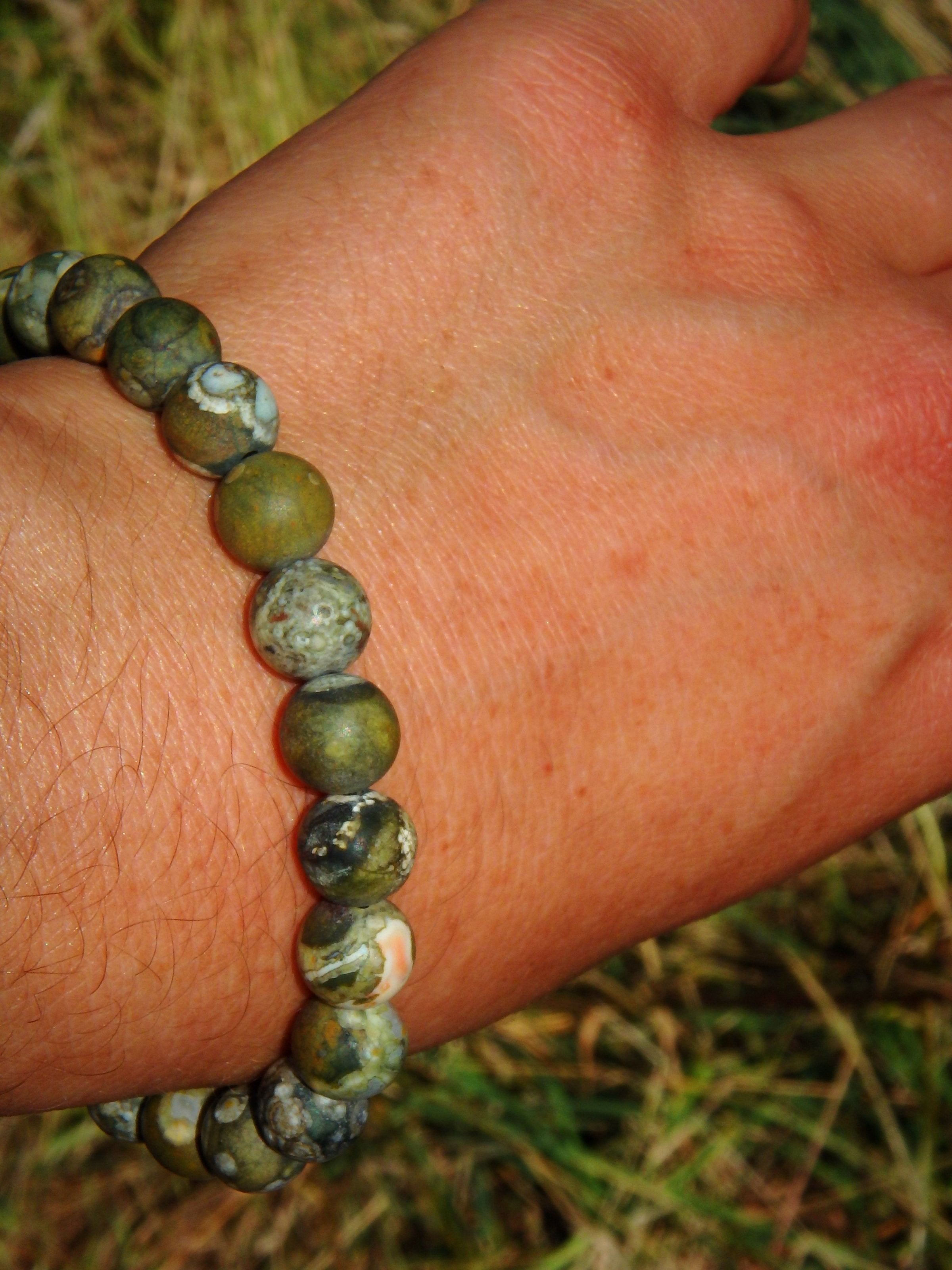 Unpolished Kambaba Jasper Adjustable Cord Bracelet - Earth Family Crystals