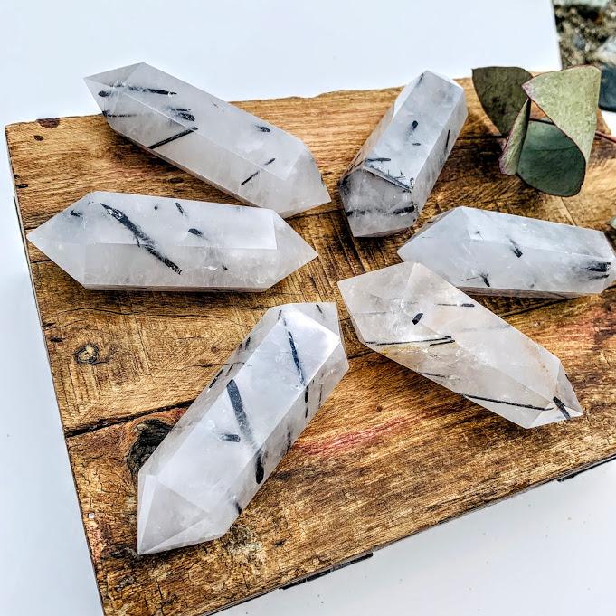 One Tourmalated Quartz Double Terminated Point