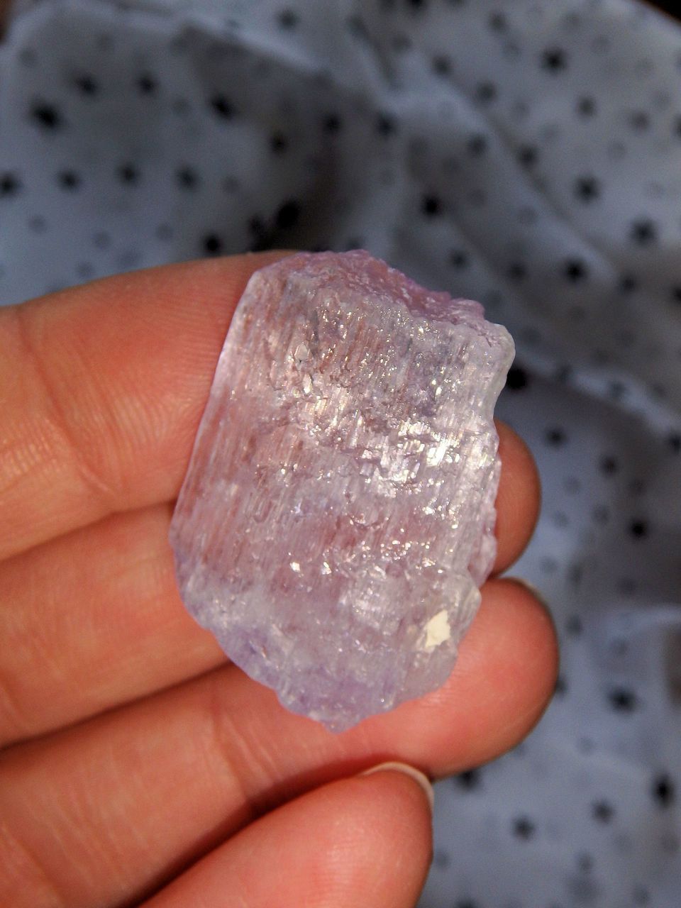 Gemmy Pink  Kunzite Collectors Specimen - Earth Family Crystals