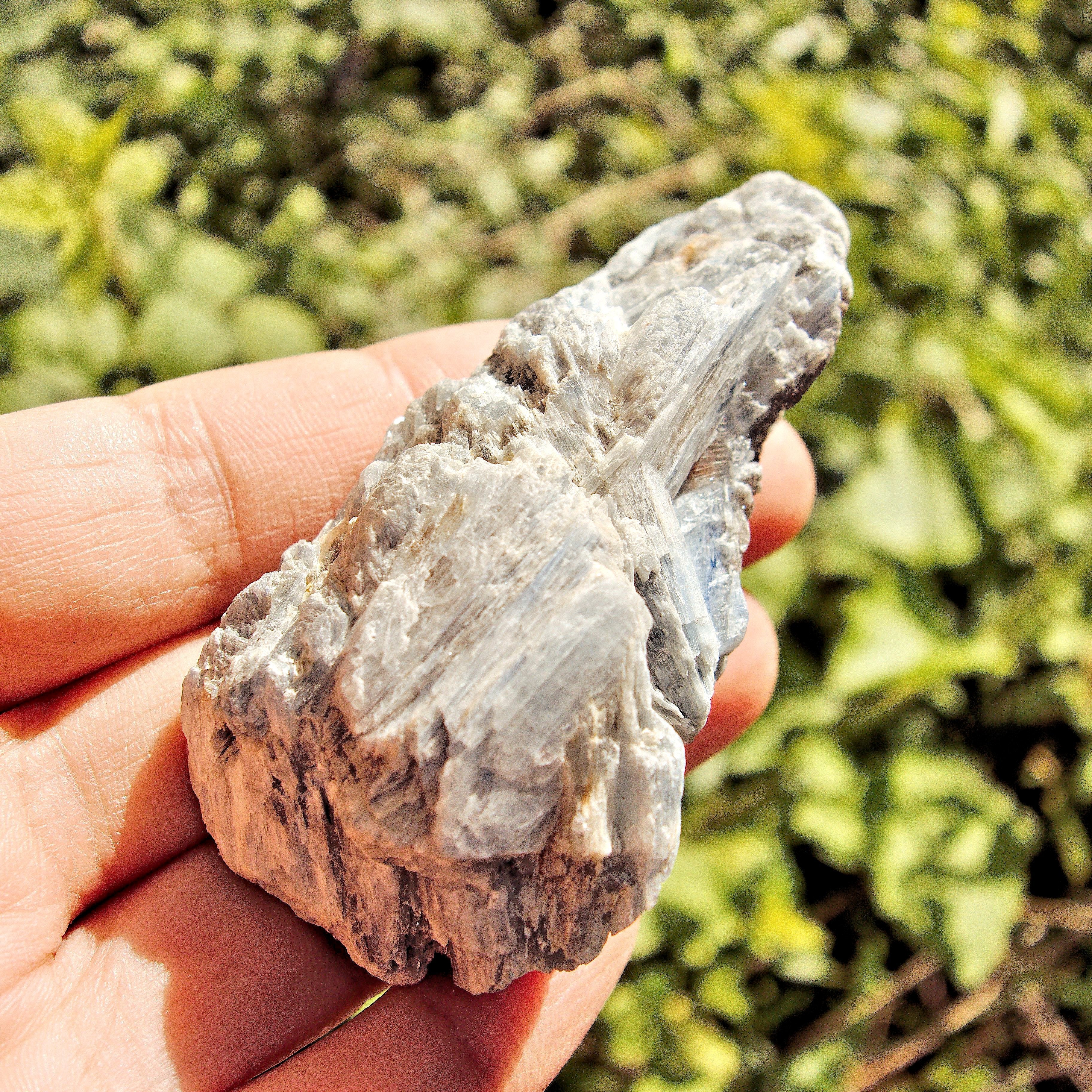 Raw & Natural Blue Kyanite Cluster From Brazil #3 - Earth Family Crystals