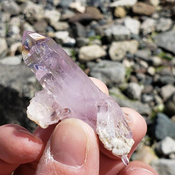 Brilliant Lavender Vera Cruz Amethyst Cluster & Druzy Rock Matrix - Earth Family Crystals