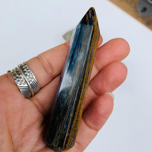 Unique & Stunning Healing Pietersite Wand Carving #1 - Earth Family Crystals