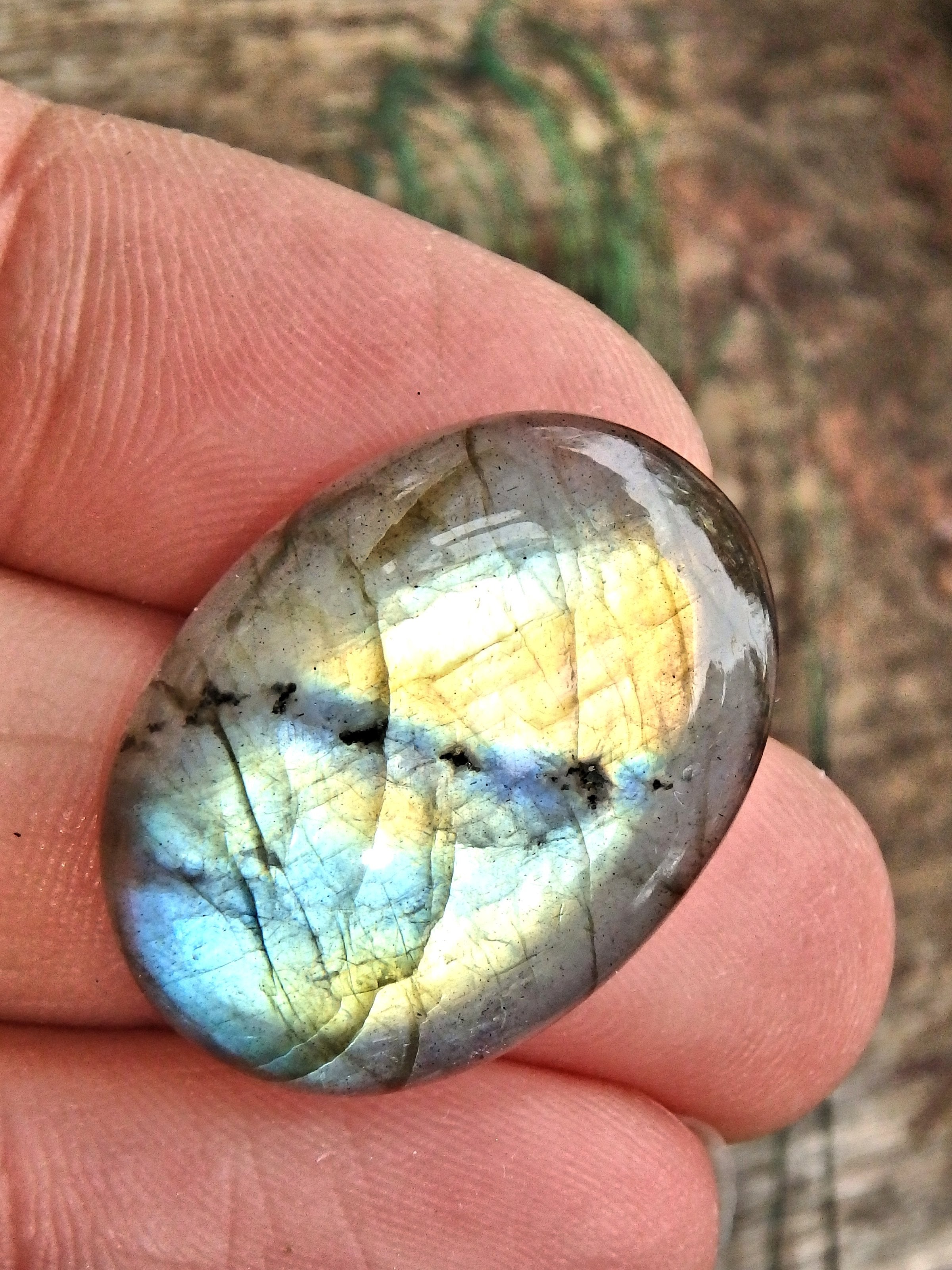 Pretty Patterns Labradorite Cabochon1 - Earth Family Crystals