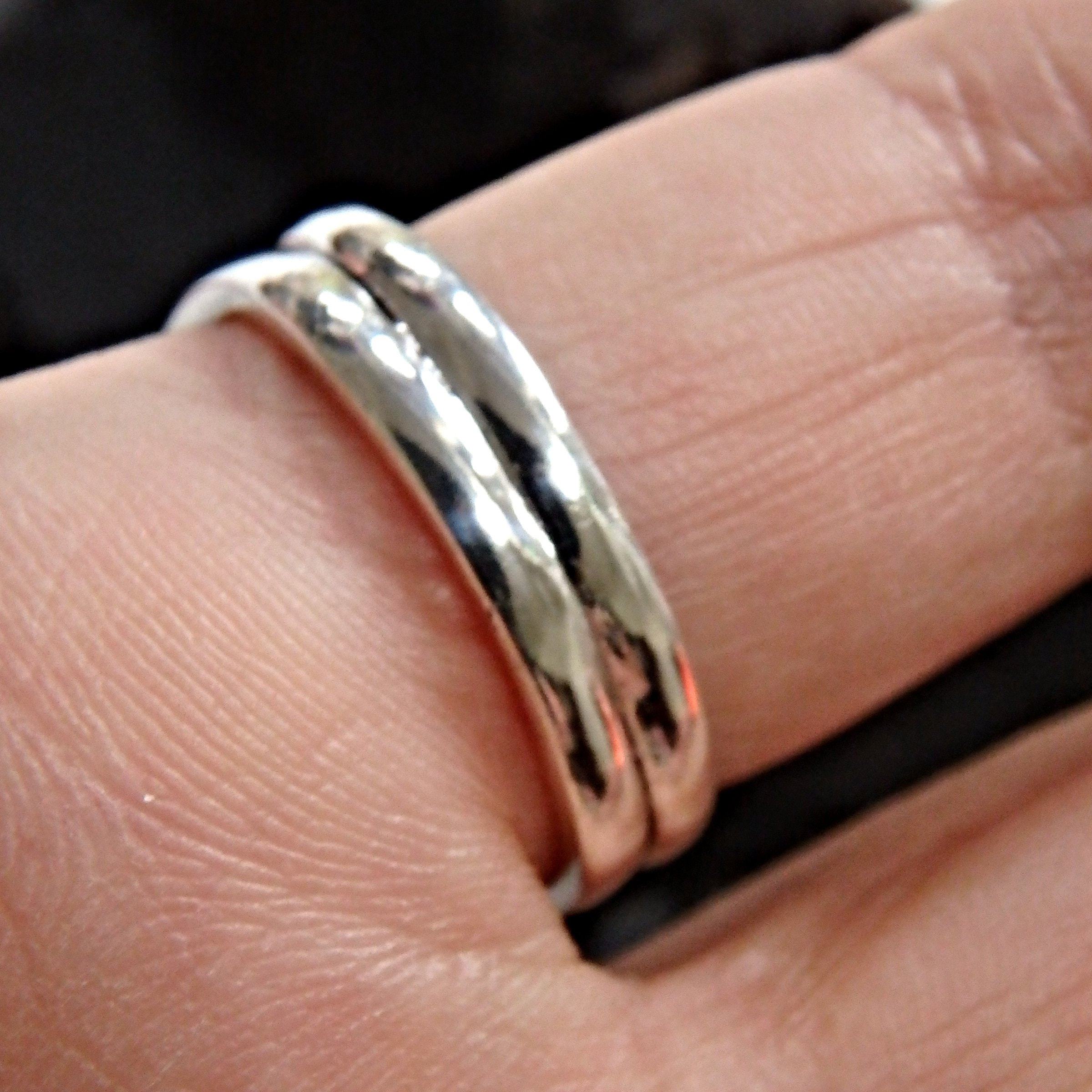 Elegant Deep Blue Labradorite Gemstone Ring in Sterling Silver (Size 9) - Earth Family Crystals