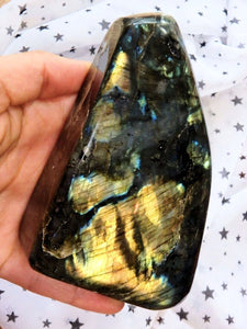 Pretty Flashes Large Labradorite Free Form Standing Specimen REDUCED - Earth Family Crystals