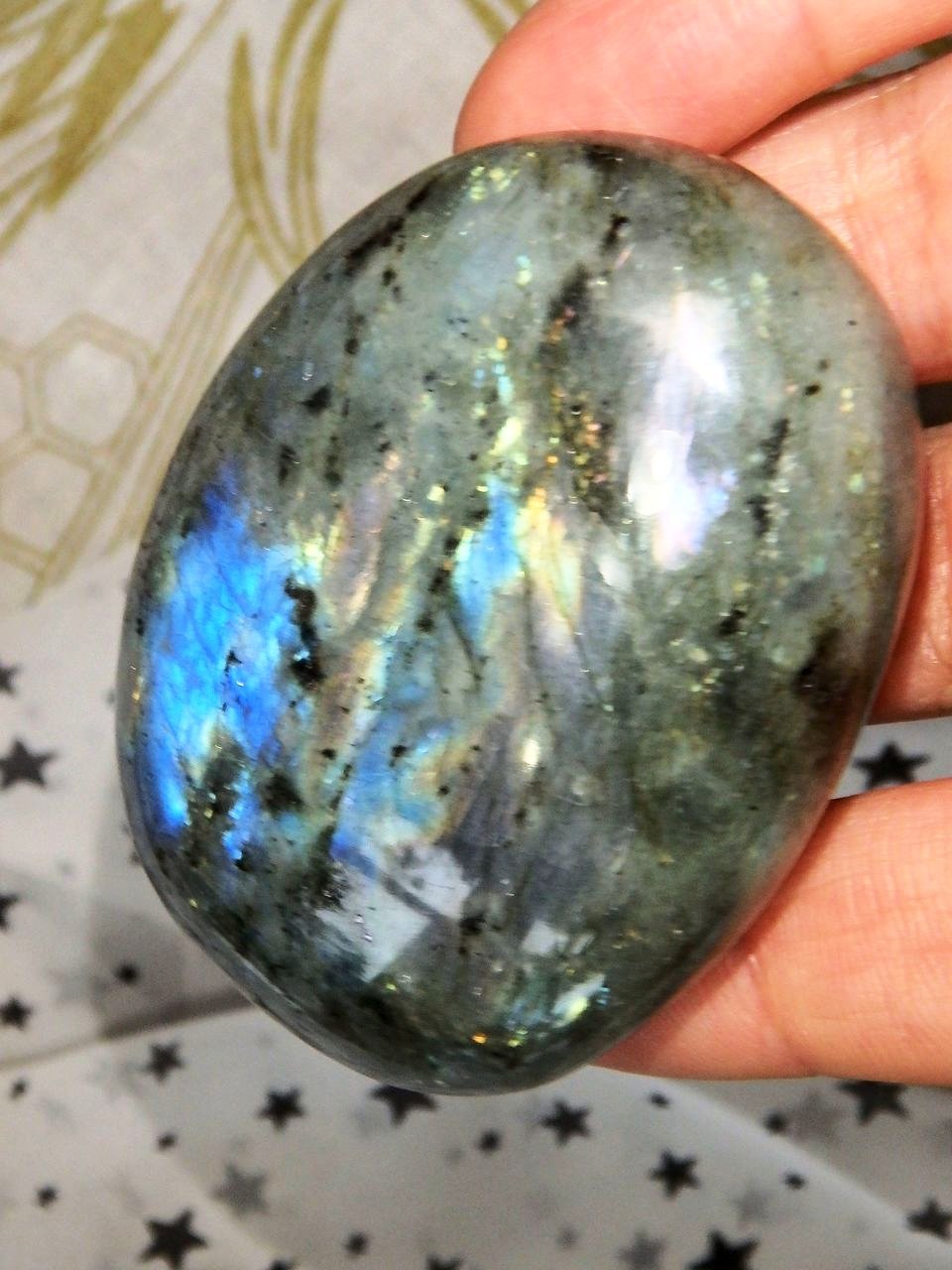 Pretty Flashy Patterns Blue Labradorite Specimen - Earth Family Crystals