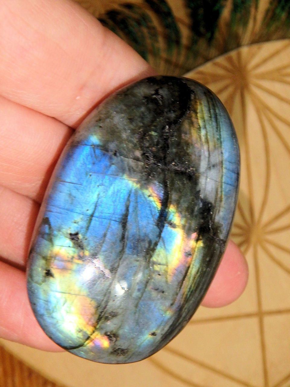 Brilliant Flashes Labradorite Polished Specimen - Earth Family Crystals