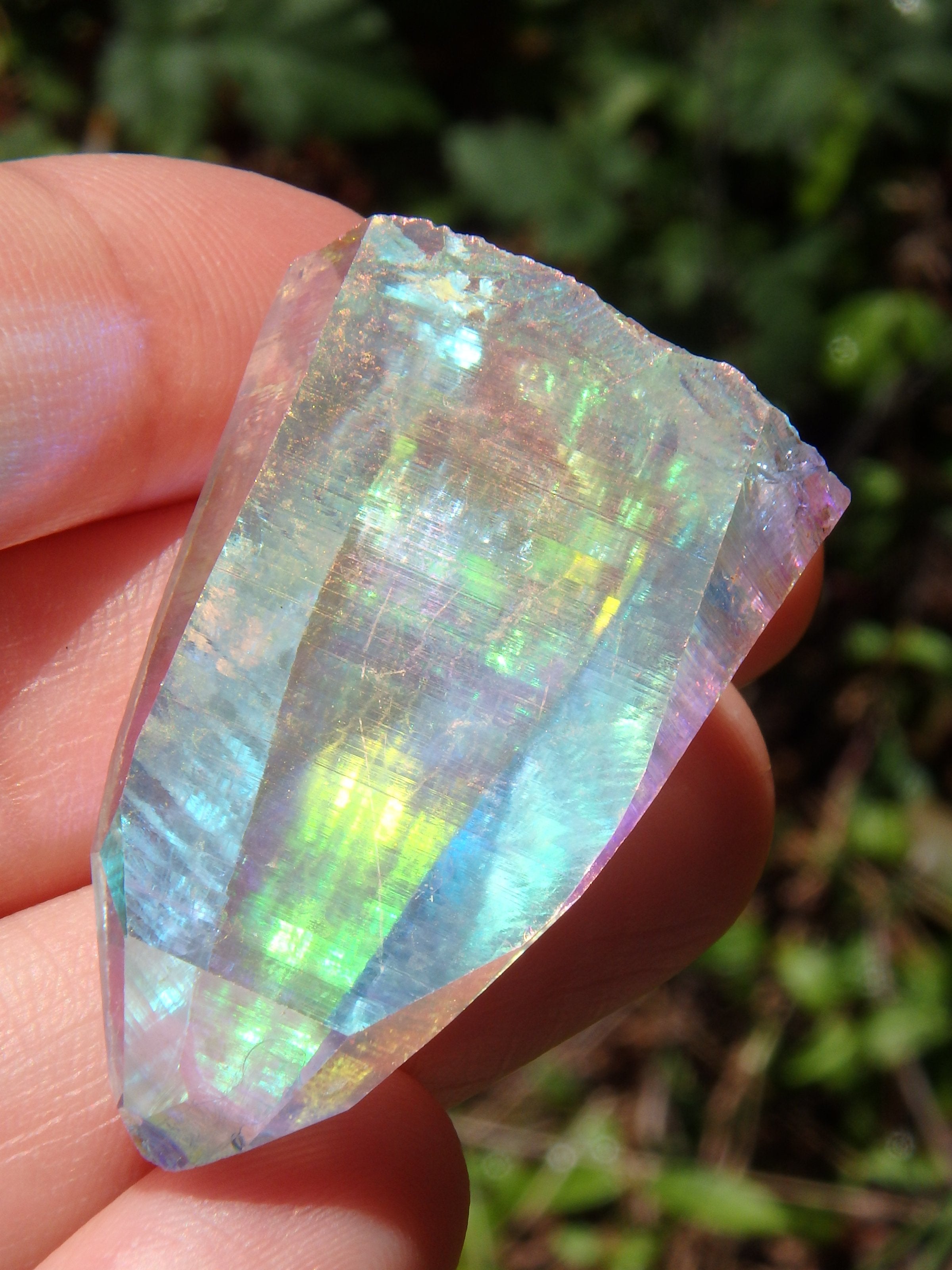 Extreme Brilliance~Angel Aura Colombian Lemurian Quartz Point 2 - Earth Family Crystals