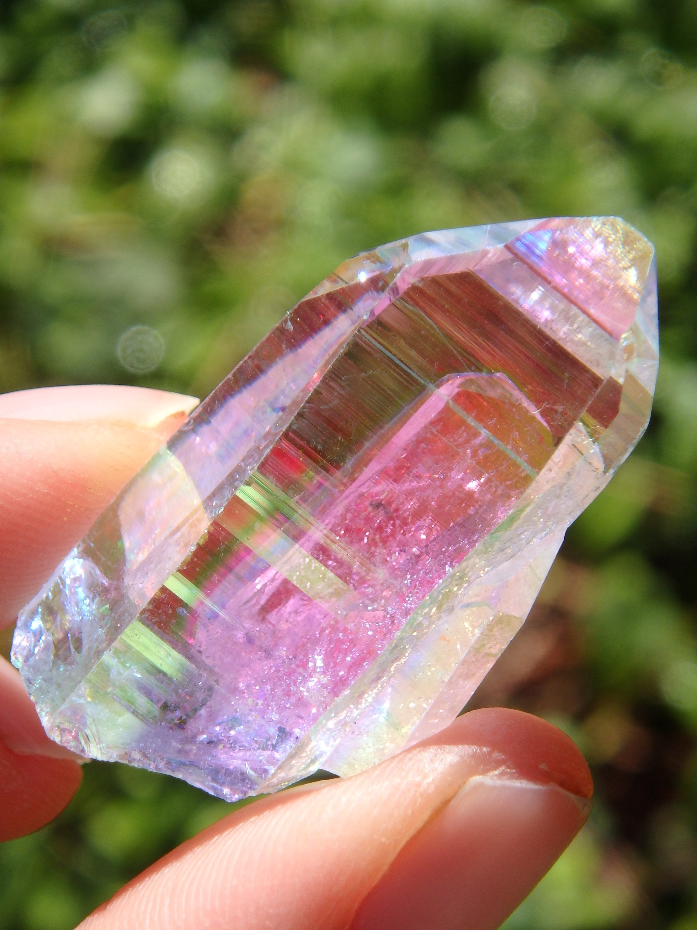 Extreme Brilliance~Angel Aura Colombian Lemurian Quartz Point 3 - Earth Family Crystals