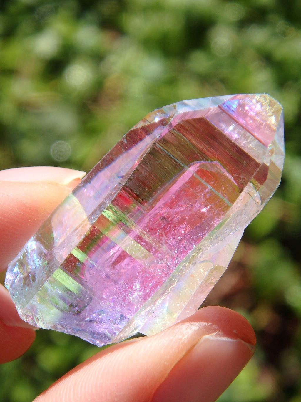 Extreme Brilliance~Angel Aura Colombian Lemurian Quartz Point 3 - Earth Family Crystals