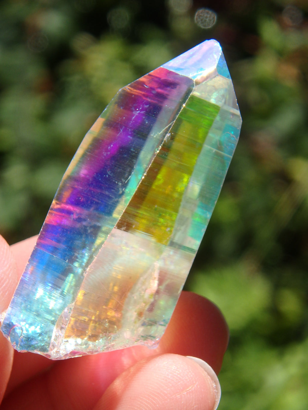 Extreme Brilliance~Angel Aura Colombian Lemurian Quartz Point 4 - Earth Family Crystals