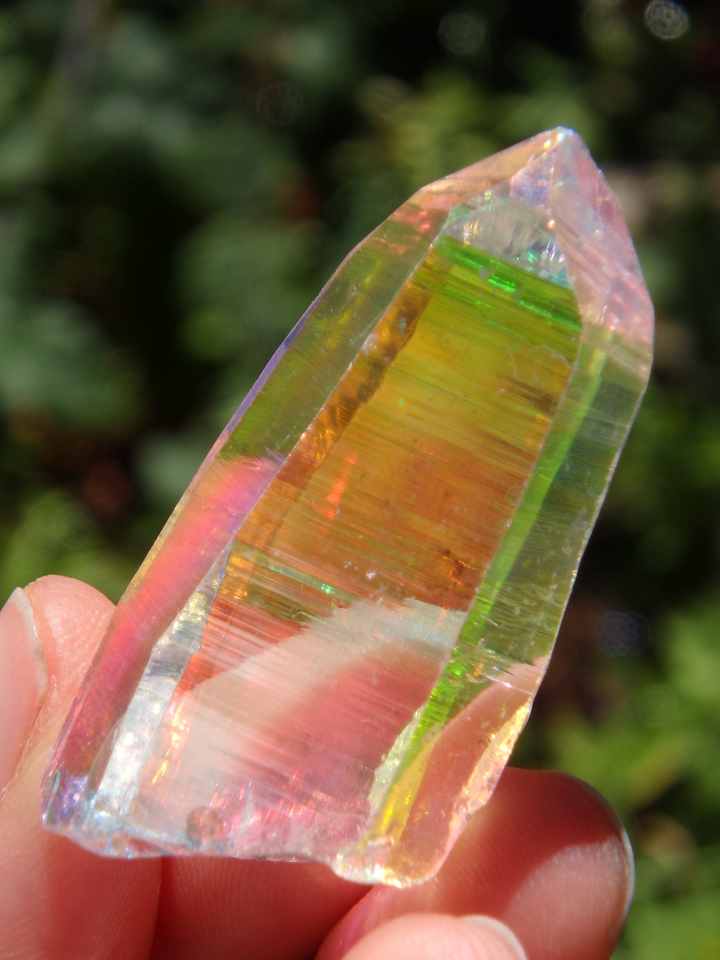 Extreme Brilliance~Angel Aura Colombian Lemurian Quartz Point 4 - Earth Family Crystals