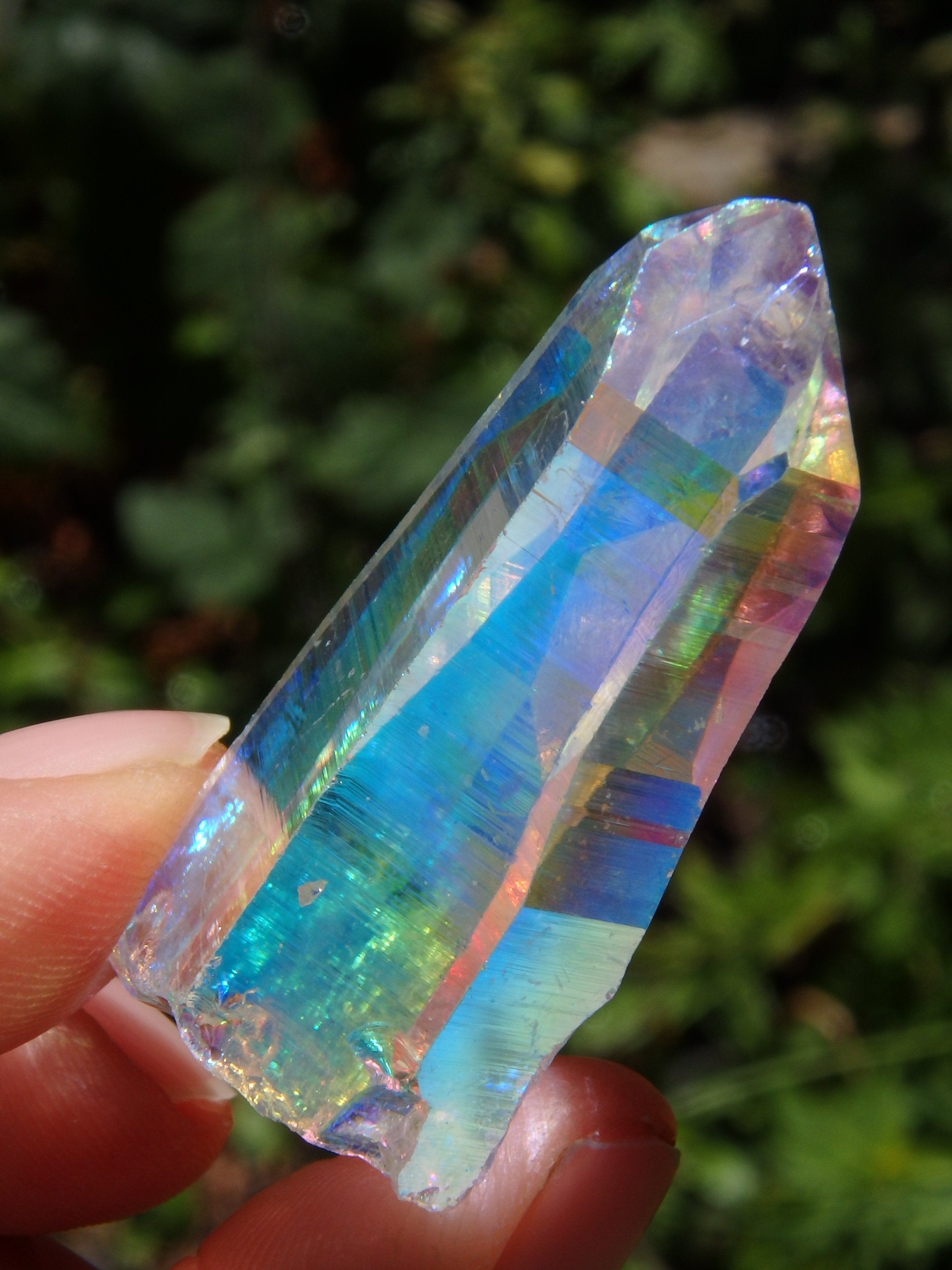 Extreme Brilliance~Angel Aura Colombian Lemurian Quartz Point 4 - Earth Family Crystals