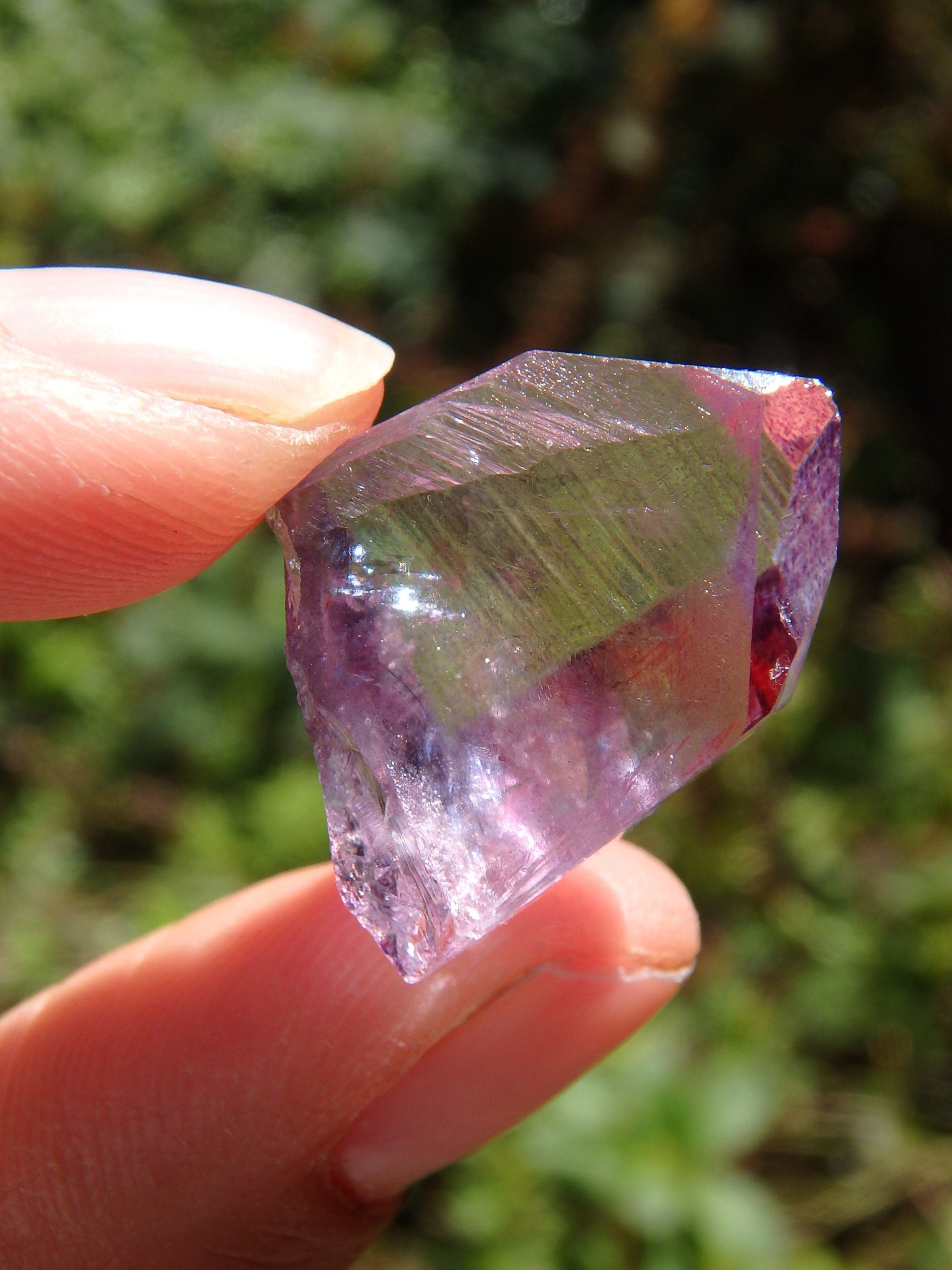 Adorable Dainty Rose Aura Colombian Lemurian Quartz Point 5 - Earth Family Crystals