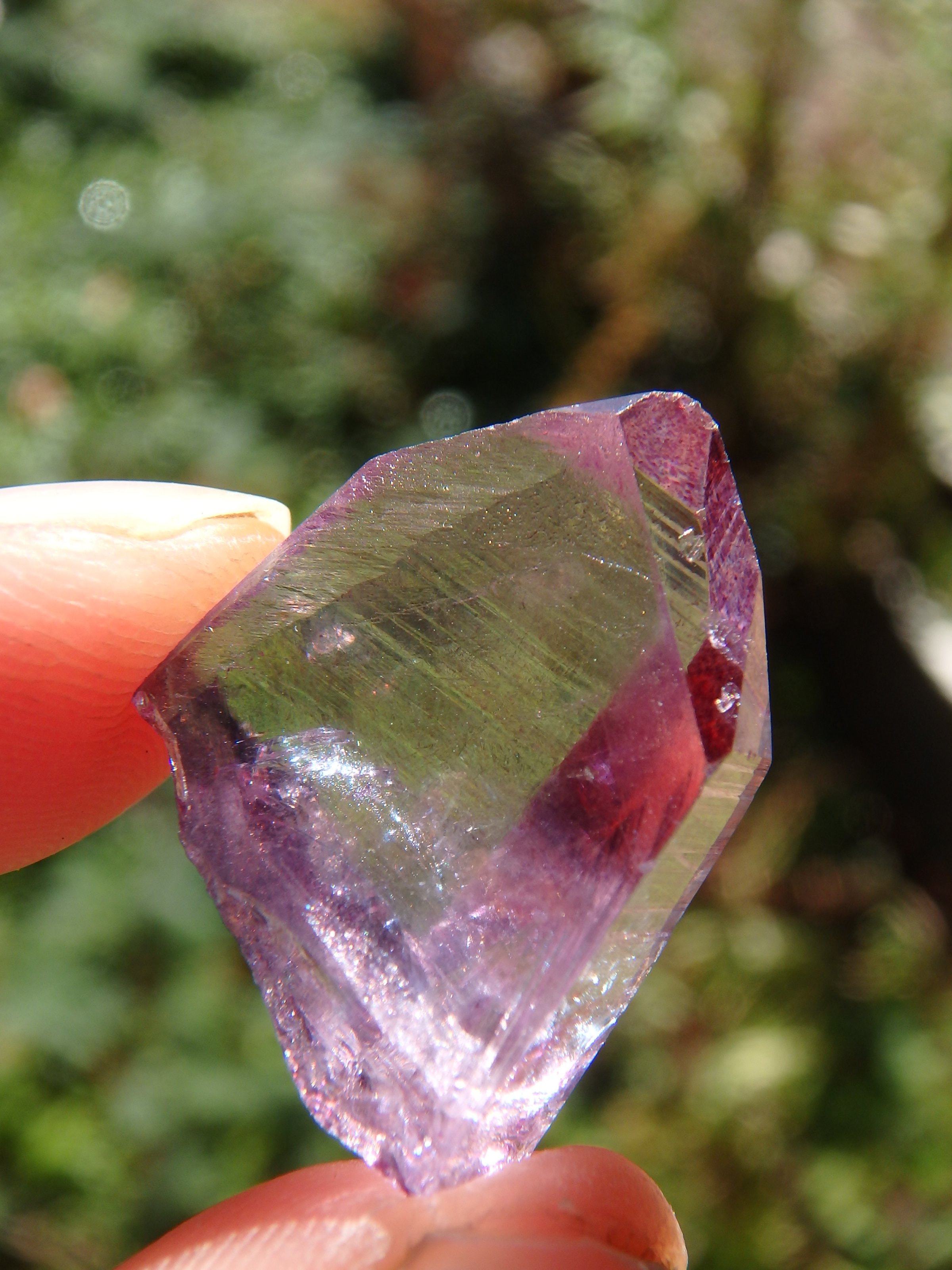 Adorable Dainty Rose Aura Colombian Lemurian Quartz Point 5 - Earth Family Crystals