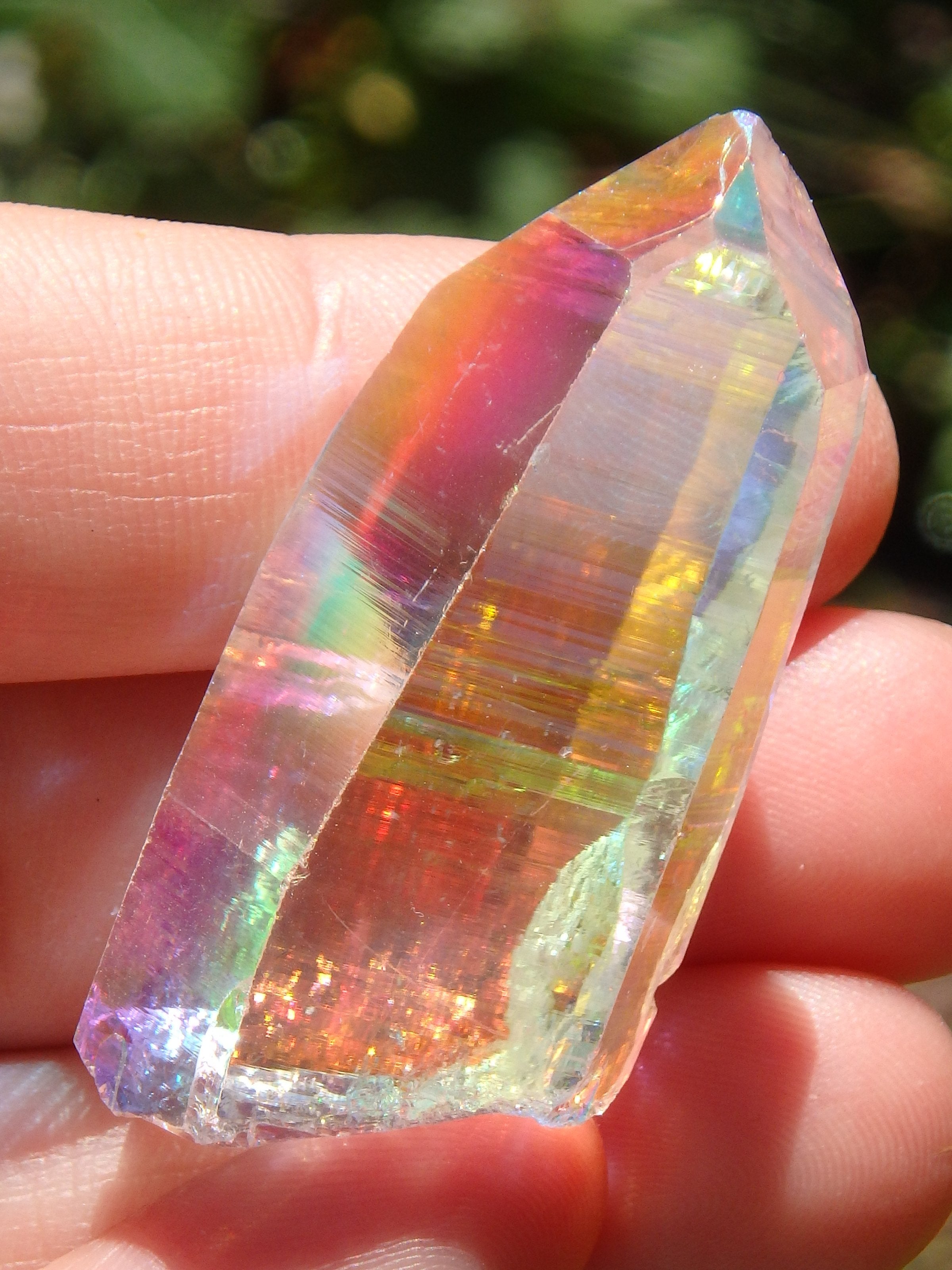 Extreme Brilliance~Angel Aura Colombian Lemurian Quartz Point 4 - Earth Family Crystals