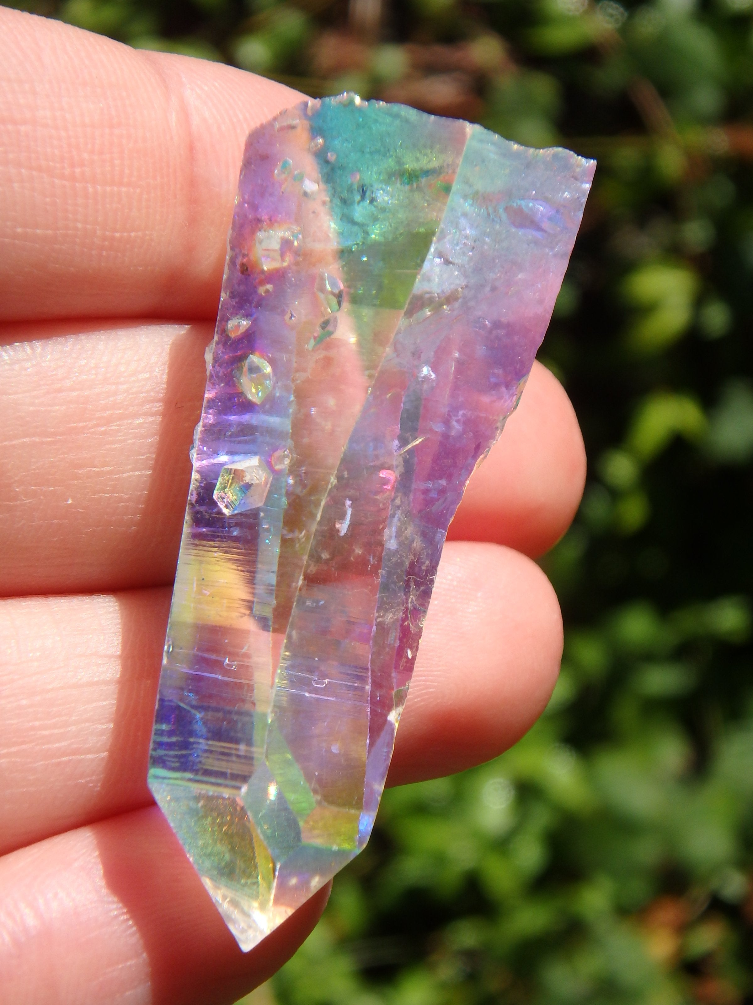 Extreme Brilliance~Angel Aura Colombian Lemurian Quartz Point 1 - Earth Family Crystals