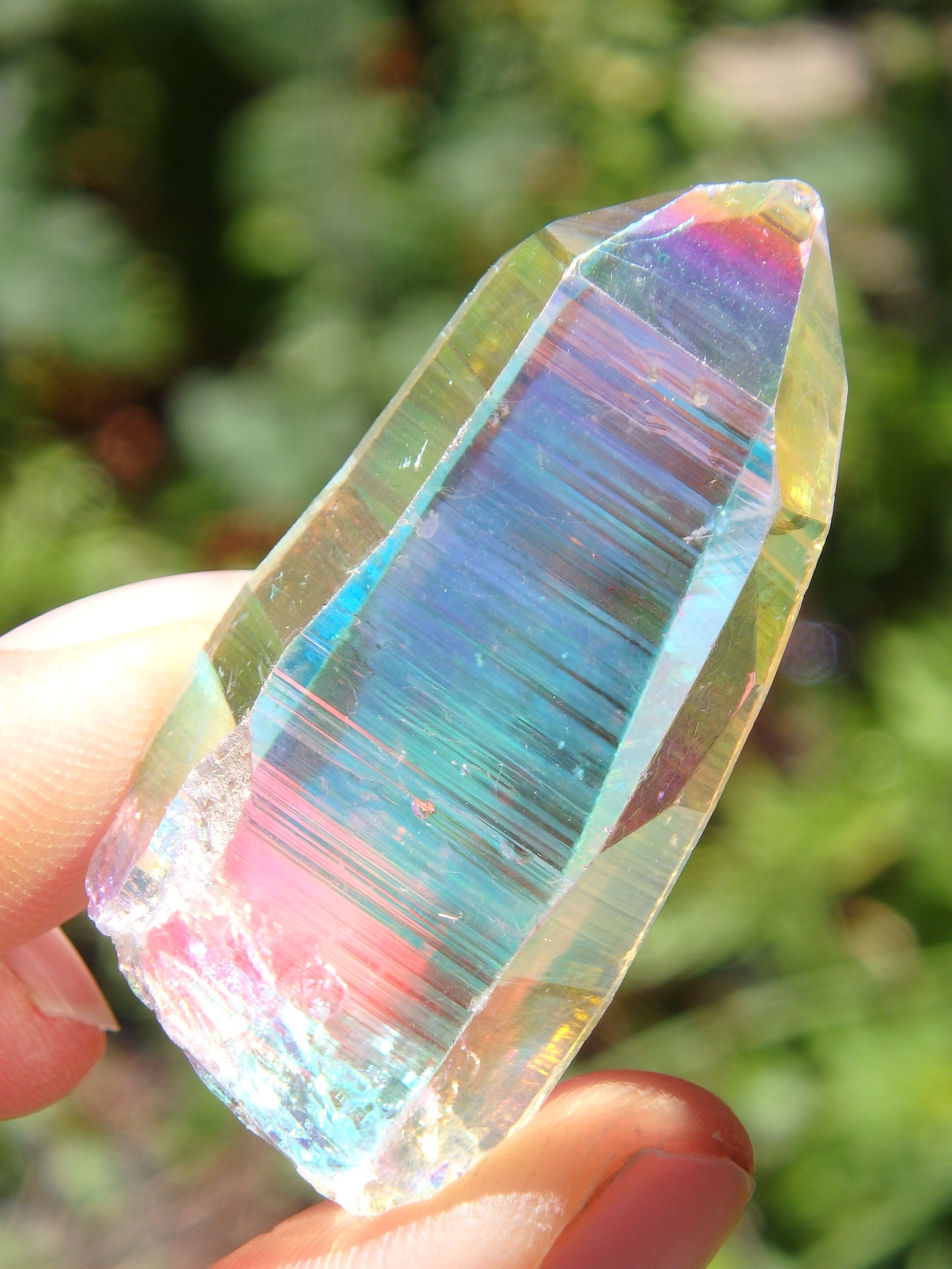 Extreme Brilliance~Angel Aura Colombian Lemurian Quartz Point 4 - Earth Family Crystals