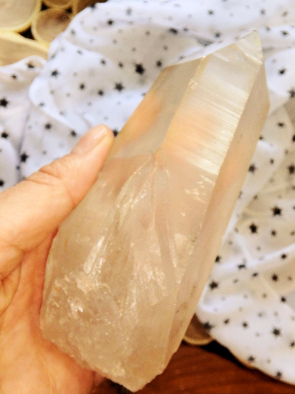 Fabulous Golden Healer Large Lemurian Seed Quartz Point From Brazil - Earth Family Crystals