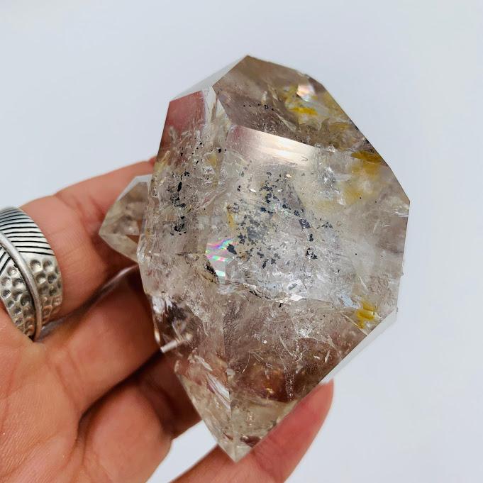 Gorgeous Double Terminated Large Herkimer Diamond From New York - Earth Family Crystals