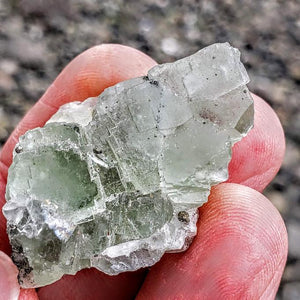 Small Hand Held Raw Green Fluorite Specimen - Earth Family Crystals