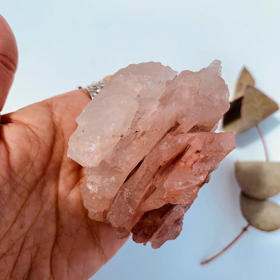 Two Tone White & Pink Chunky & Large Nirvana Ice Quartz from the Himalayas - Earth Family Crystals