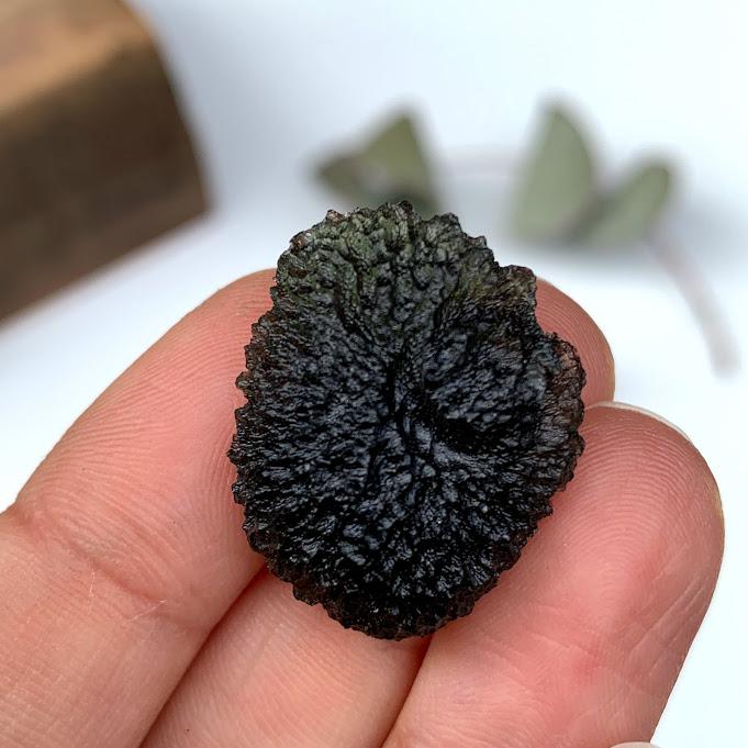 Genuine-High AA GRADE Moldavite Raw Specimen From Czech Republic #3 - Earth Family Crystals