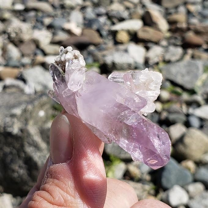 Brilliant Lavender Vera Cruz Amethyst Cluster & Druzy Rock Matrix - Earth Family Crystals