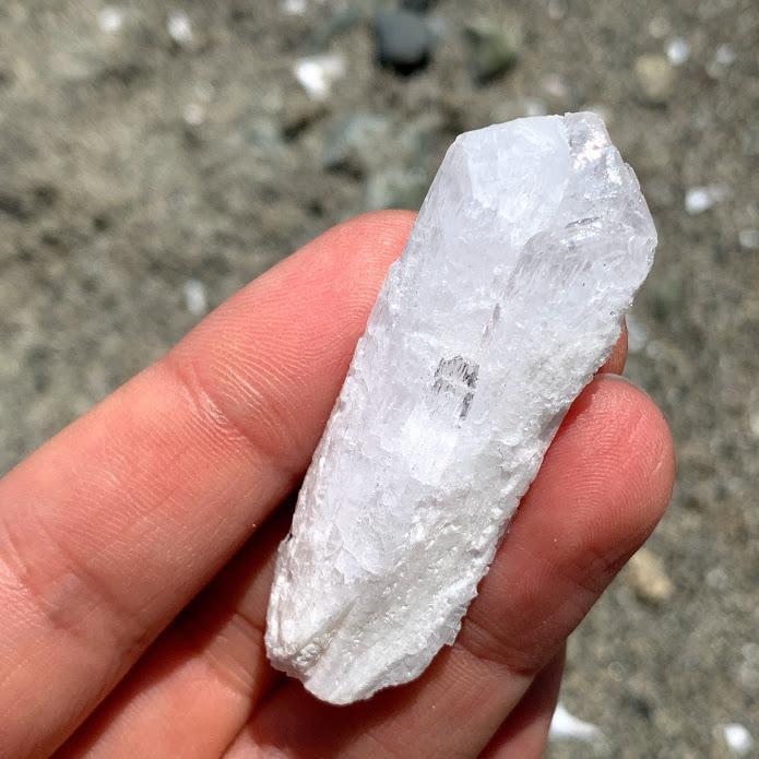 Creamy Danburite Hand Hand Held Specimen From Mexico #1 - Earth Family Crystals