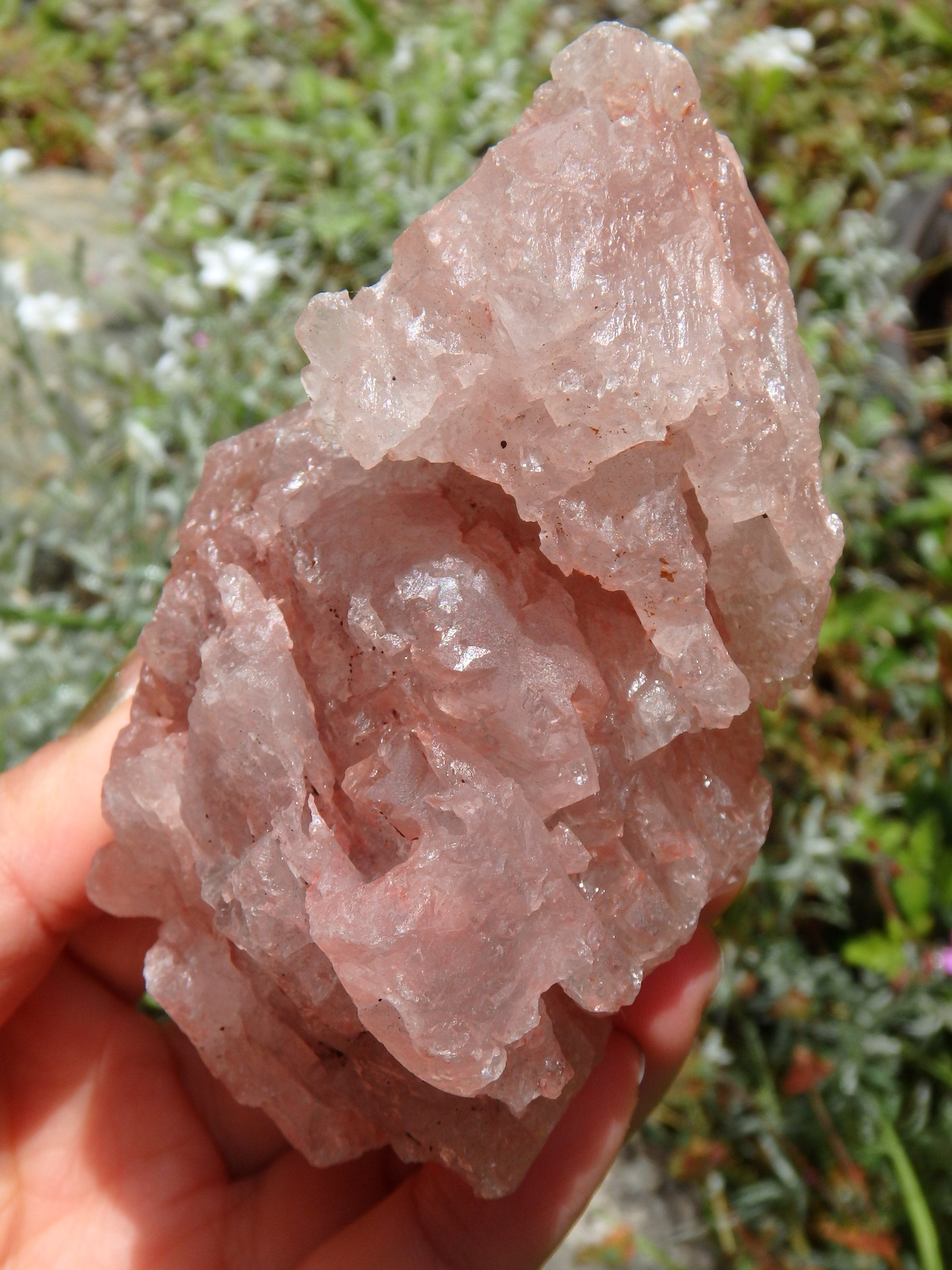 Lovely Large Chunky Pink Nirvana Himalayan Ice Quartz Specimen - Earth Family Crystals