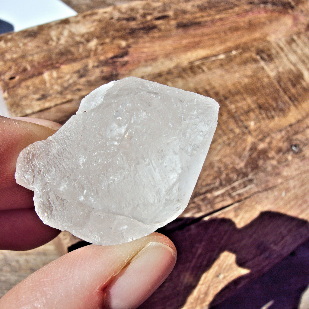 Clear Nirvana Himalayan Quartz Raw Hand Held Dainty Point Specimen - Earth Family Crystals