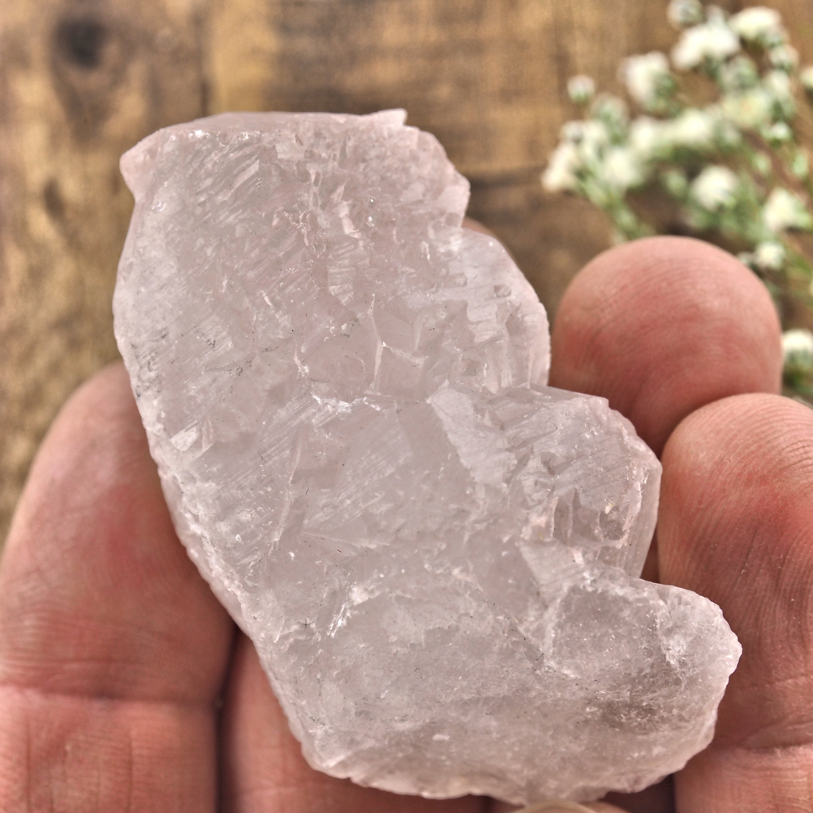 High Vibration Soft Pink Nirvana Ice Quartz Specimen #3 - Earth Family Crystals