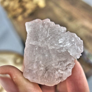 High Vibes Handheld Pink Nirvana Ice Quartz Specimen from the Himalayas