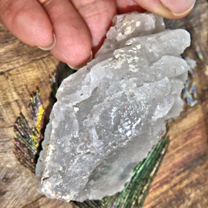 Incredible Earth Etched White Nirvana Ice Quartz From The Himalayas - Earth Family Crystals