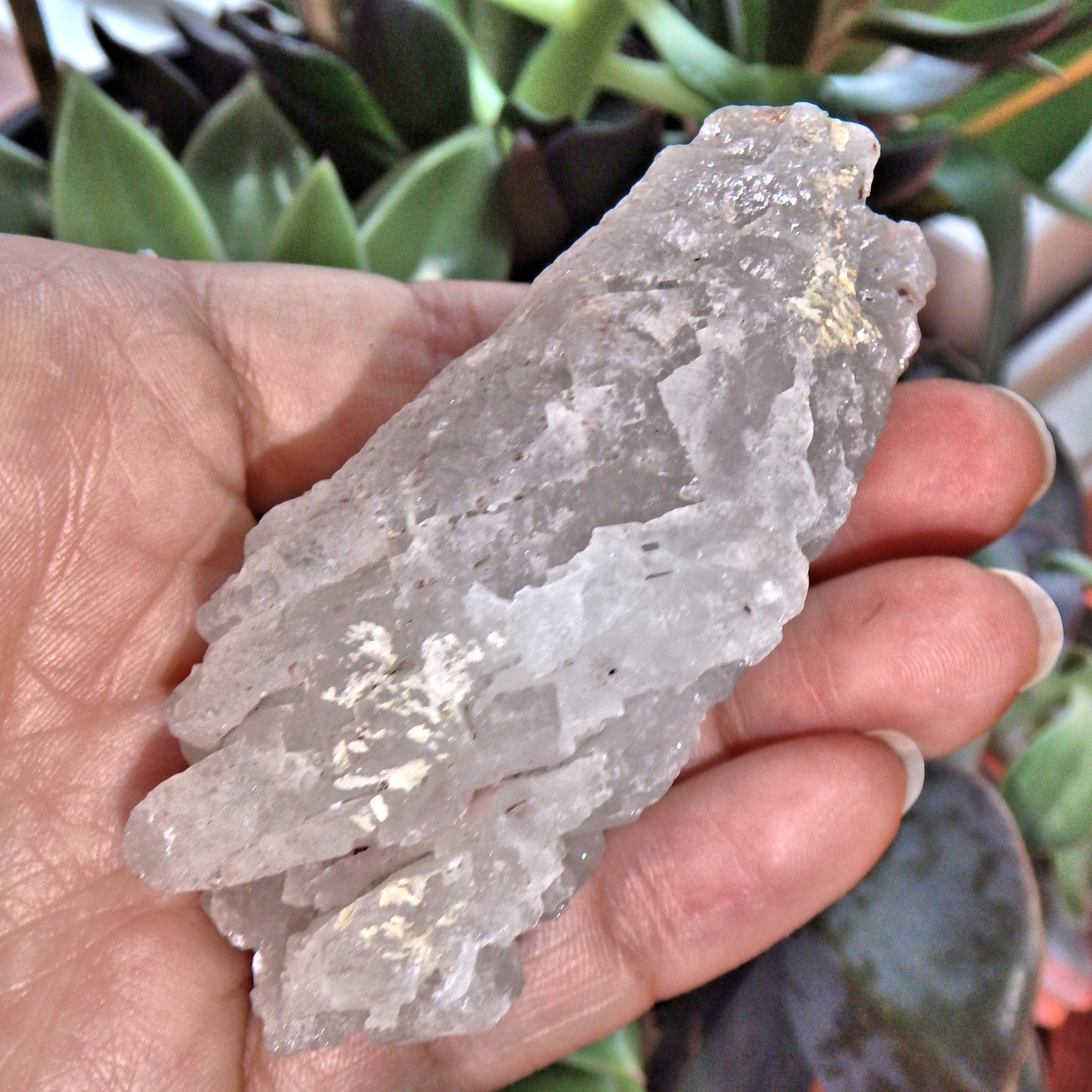 Incredible Earth Etched White Nirvana Ice Quartz From The Himalayas - Earth Family Crystals
