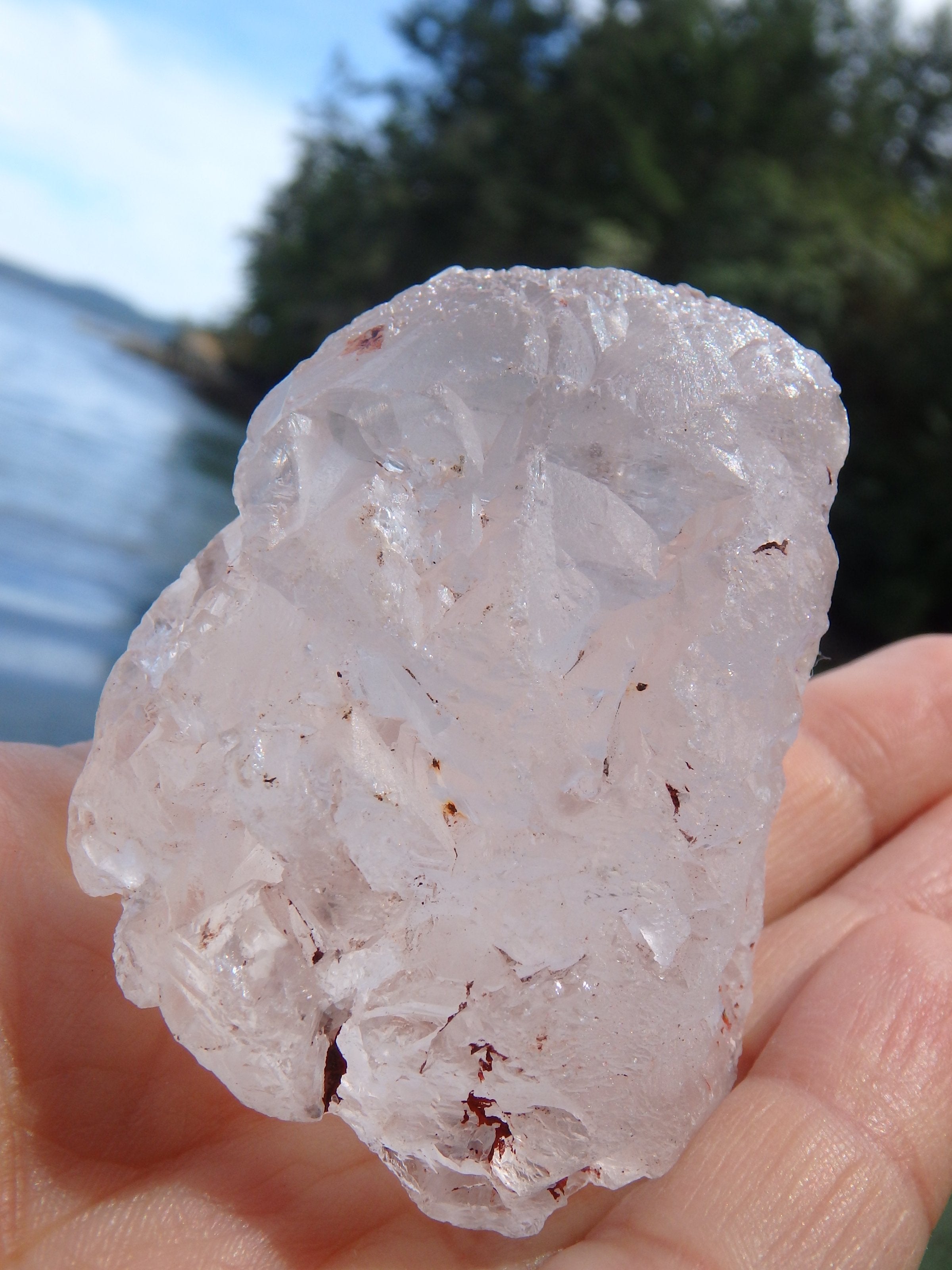 Self Healing Peak Points Nirvana Ice Quartz Specimen From the Himalayas