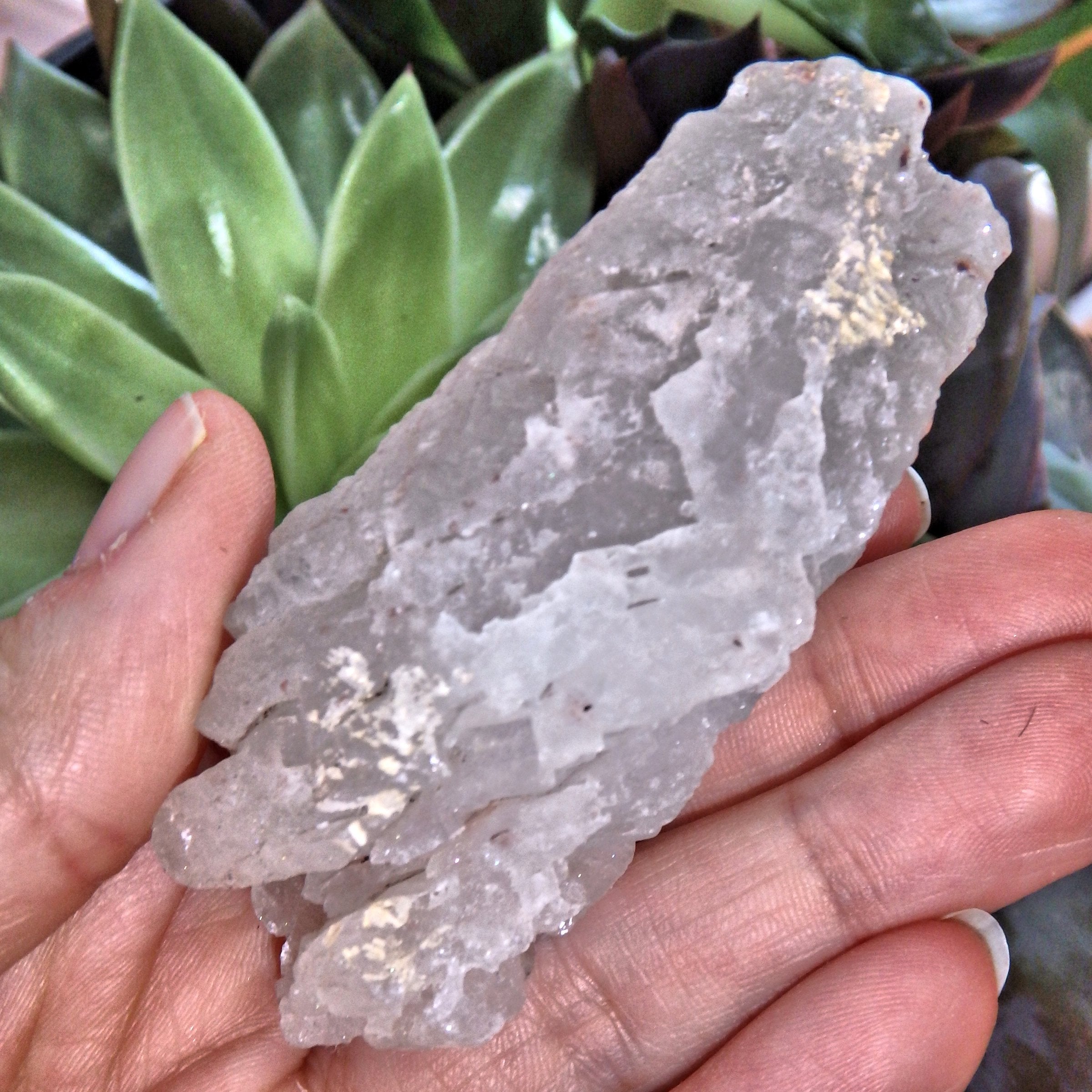Incredible Earth Etched White Nirvana Ice Quartz From The Himalayas - Earth Family Crystals