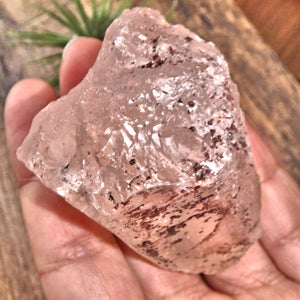 Fantastic Double Sided Peak Points Ice Pink Nirvana Quartz Point from the Himalayas - Earth Family Crystals