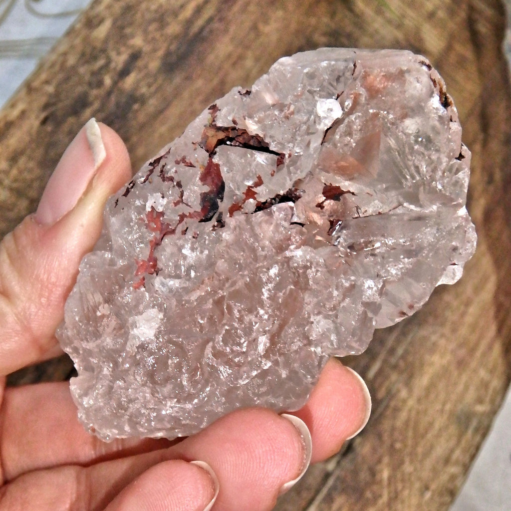 Record Keepers & Inclusions Pink Ice Nirvana Quartz Point From the Himalayas - Earth Family Crystals