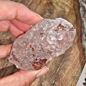 Record Keepers & Inclusions Pink Ice Nirvana Quartz Point From the Himalayas - Earth Family Crystals